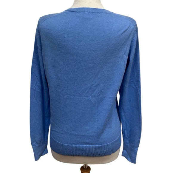 GAP Cornflower Blue Button Front 100% Cotton Cardigan Women's Size Large - Picture 4 of 7